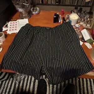 SoHow1 Men's Black/White Striped Boxers XL BRAND NEW